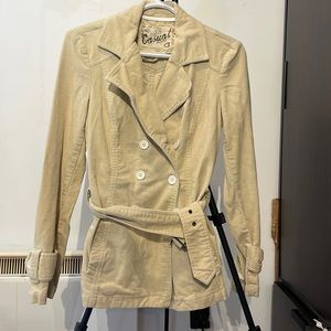 Beige trench coat